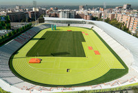 <p>Im Zentrum von Madrid wurde im vergangenen Sommer das für 14,5 Mio. Euro wiederaufgebaute Leichtathletikstadion Estadio Vallehermoso (zu Deutsch:…</p>
