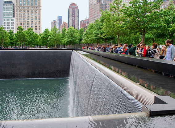 Die 9/11 Gedenkstätte ist